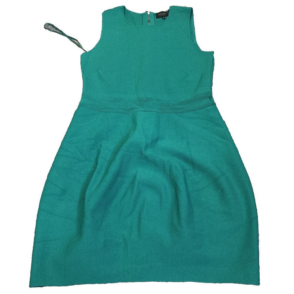 Women’s Ted Baker Gorjeta 268520 Dress Size 4 Green - Stretch
